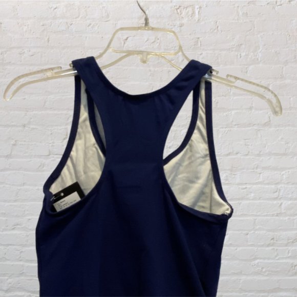 JACQUES MORET -- Activewear: Racer-Back Gym Tank Top, Navy, NWT  *WO - Picture 4 of 9